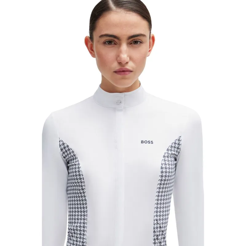 BOSS Equestrian Emma Ladies Competition Shirt - Houndstooth-3