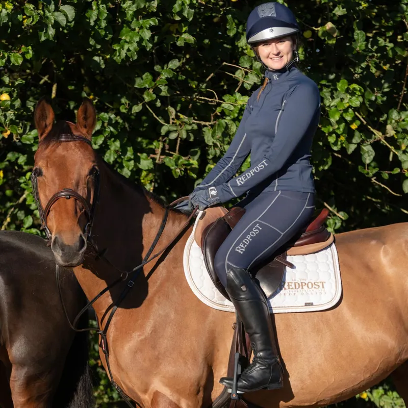 Redpost Adapt Full Grip Womens Riding Tights - Midnight Blue-11