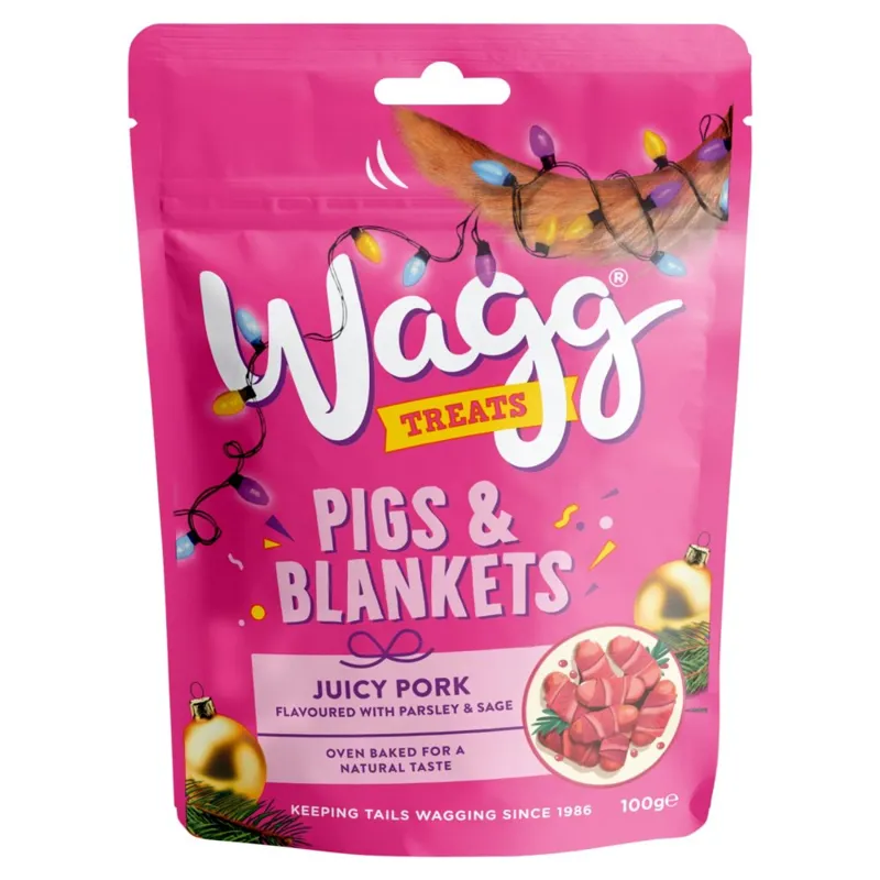 Wagg Christmas Dog Treats - Pigs and Blankets