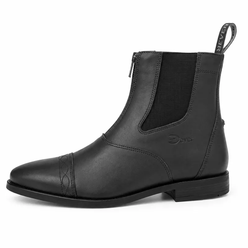 Dever Santiago Adult Unisex Zip Jodhpur Boots - Black-2