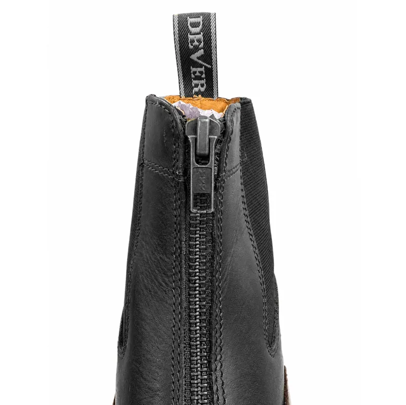 Dever Santiago Adult Unisex Zip Jodhpur Boots - Black-5
