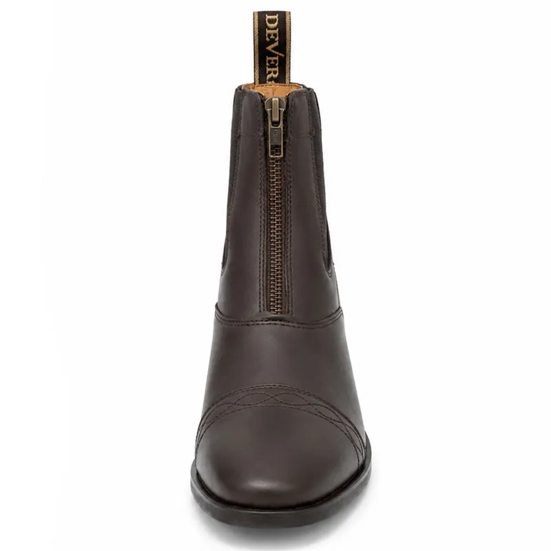 Dever Santiago Adult Unisex Zip Jodhpur Boots - Dark Brown-3