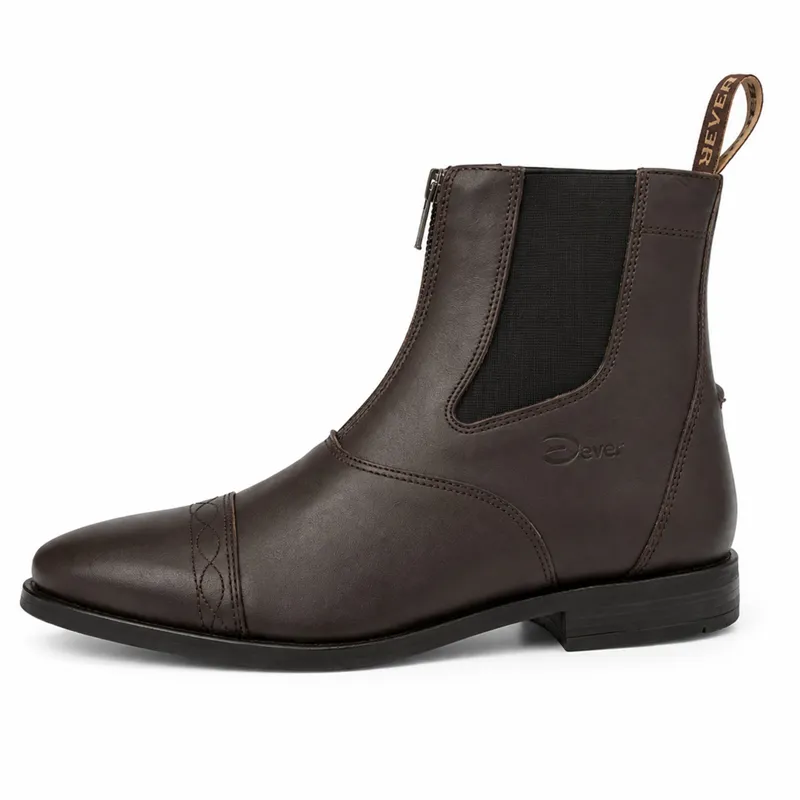 Dever Santiago Adult Unisex Zip Jodhpur Boots - Dark Brown-2