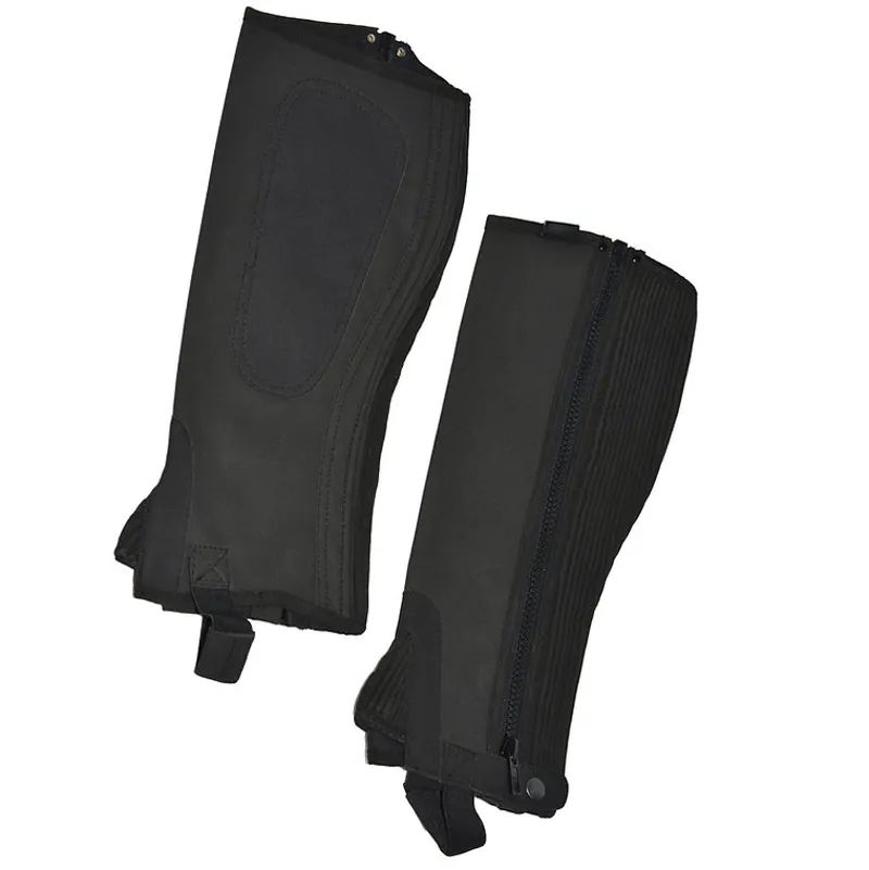 Dever Amara Adult Unisex Suede Half Chaps - Black