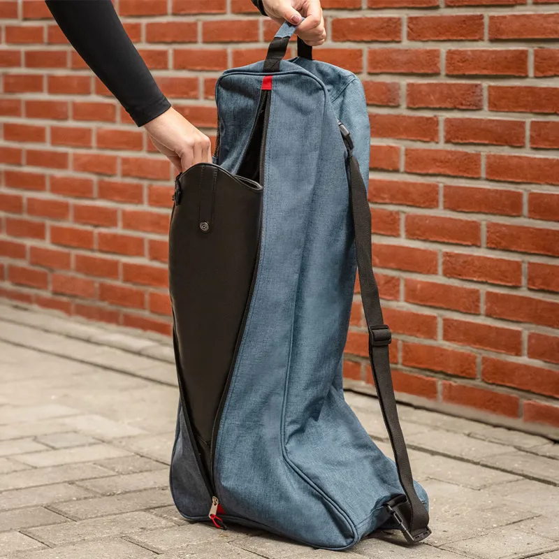QHP Side Zip Boot Bag - Blue-2