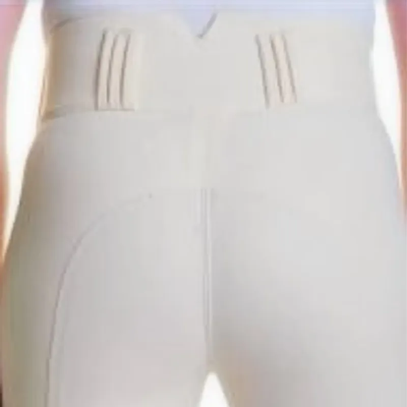 Dever Rider Comfort Sport Womens Full Grip Breeches - Champagne-2