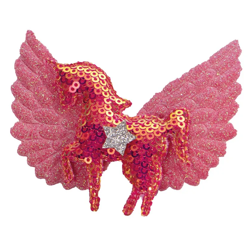 QHP Unicorn Mane Bows 6 Pack - Pink