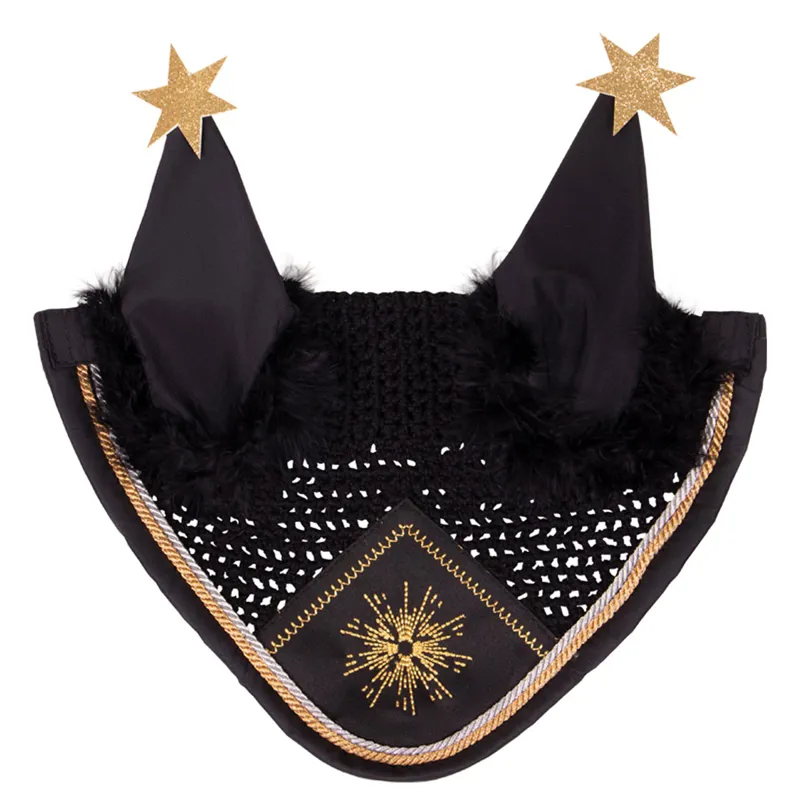 QHP Celebrate Happy New Year Ear Net - Black