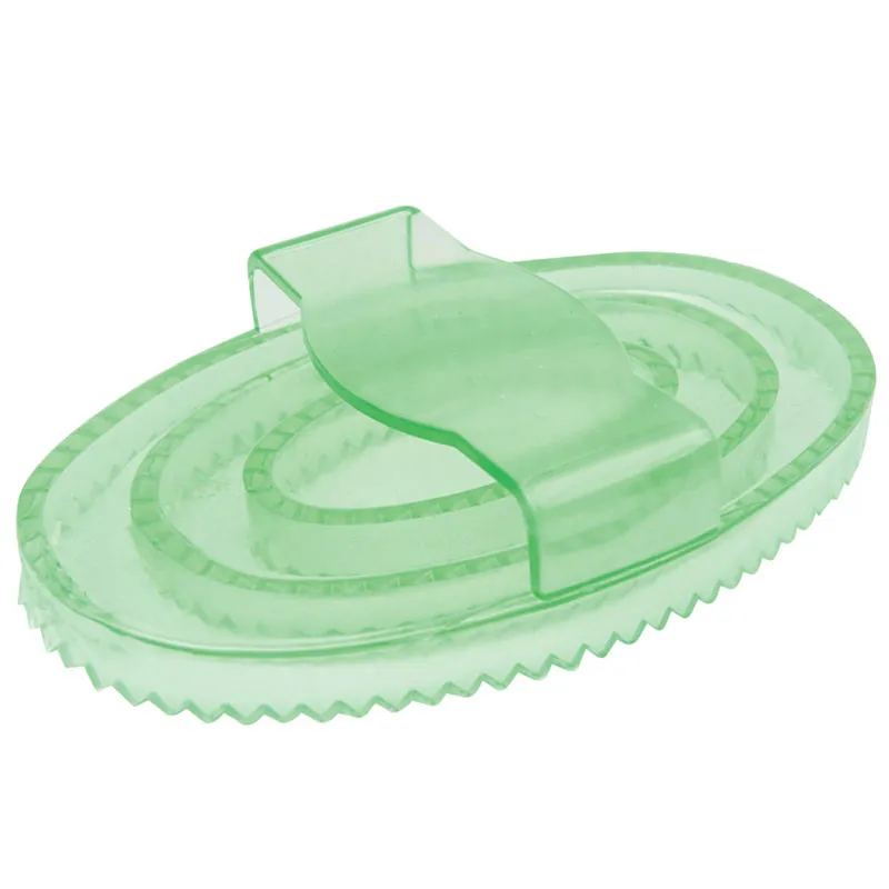 Roma Brights Rubber Curry Comb - Lime