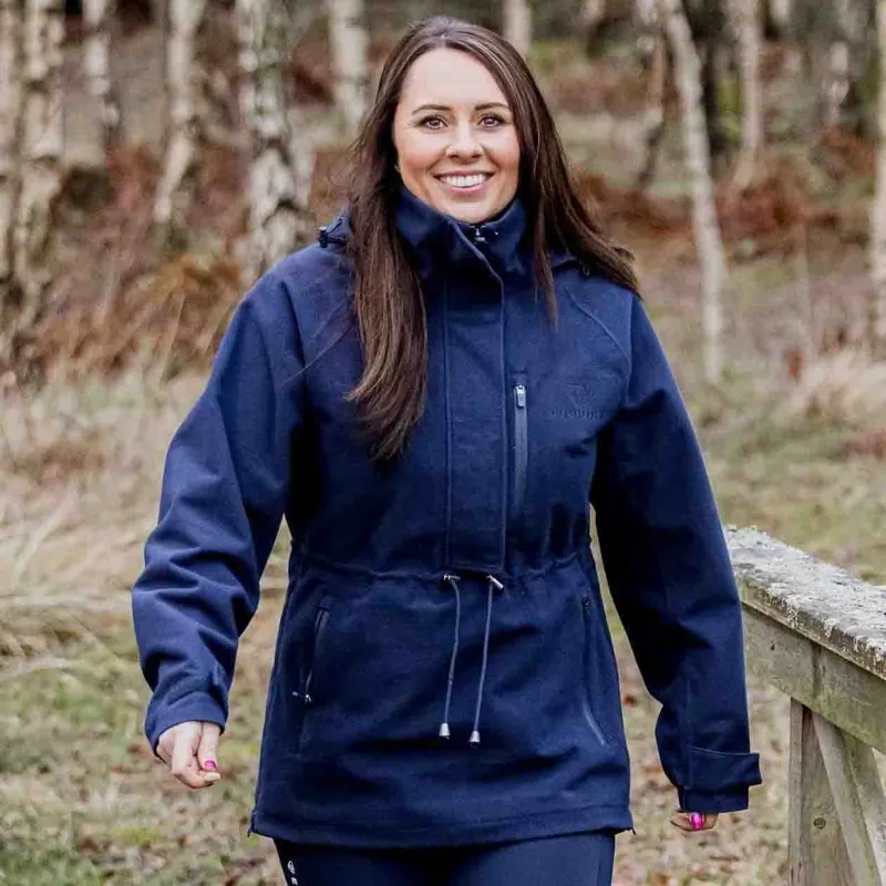 EQUIDRY Nevada Womens Waterproof Smock - Navy-3