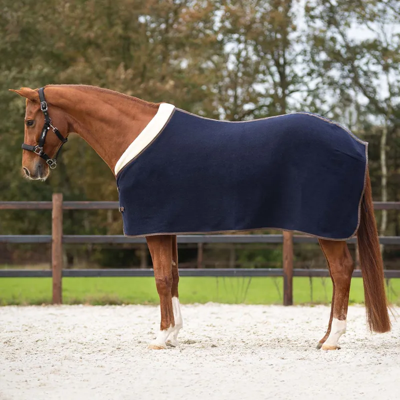 QHP Deluxe Wool Rug - Navy