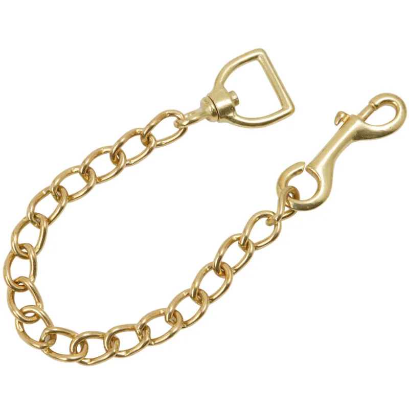 Shires Lead Rein Chain - Brass