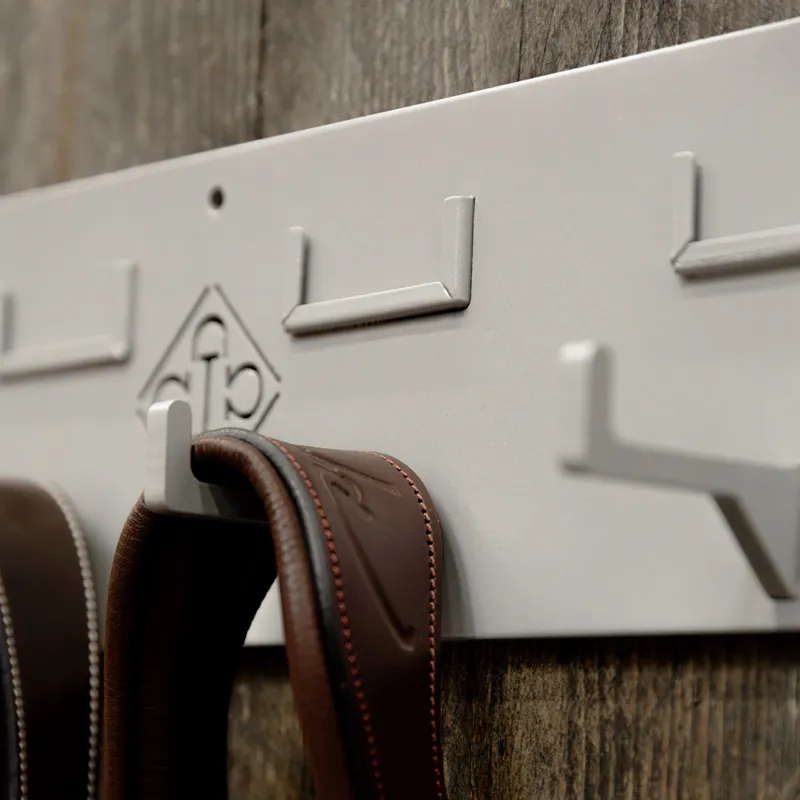 Kentucky Grooming Deluxe 6 Hook Bridle Hanger - Silver-3