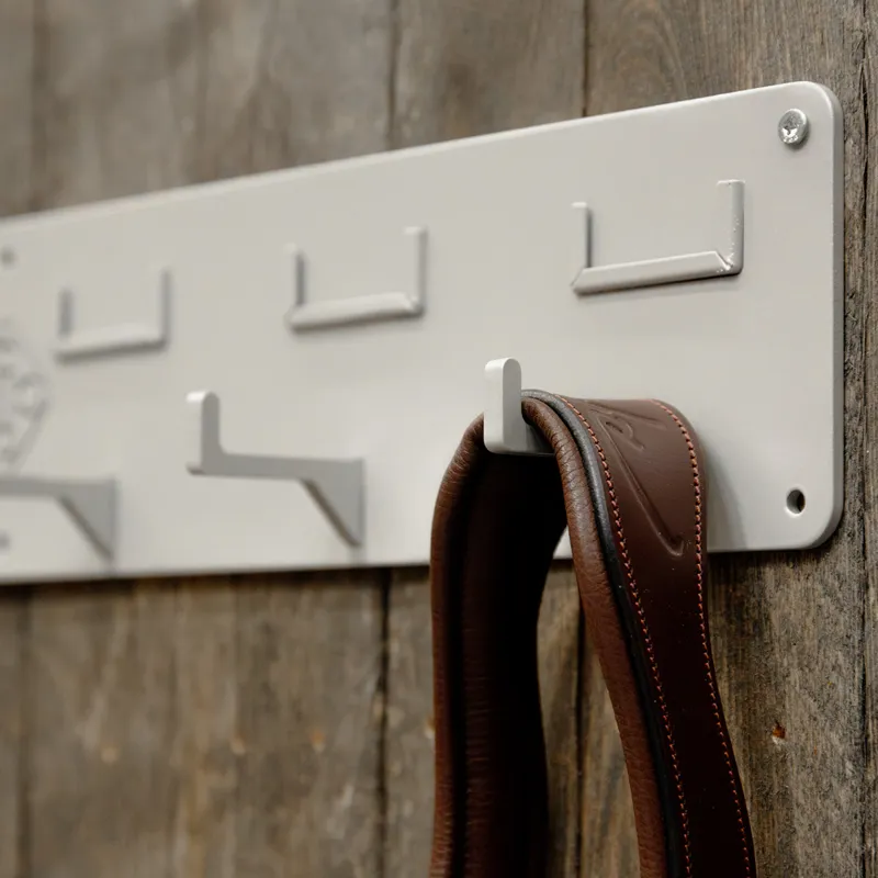 Kentucky Grooming Deluxe 6 Hook Bridle Hanger - Silver-1