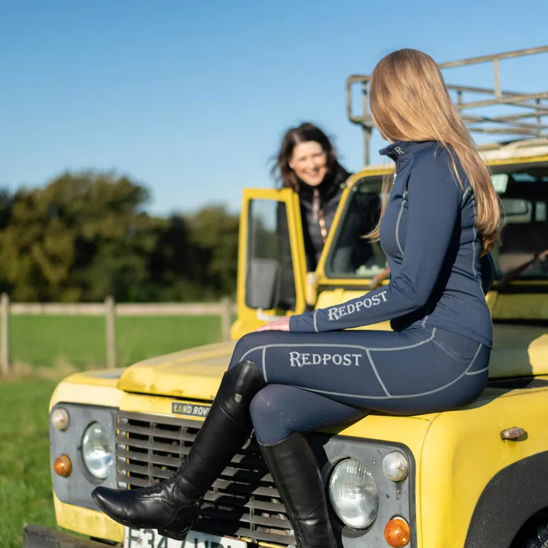 Redpost Adapt Full Grip Womens Riding Tights - Midnight Blue-10