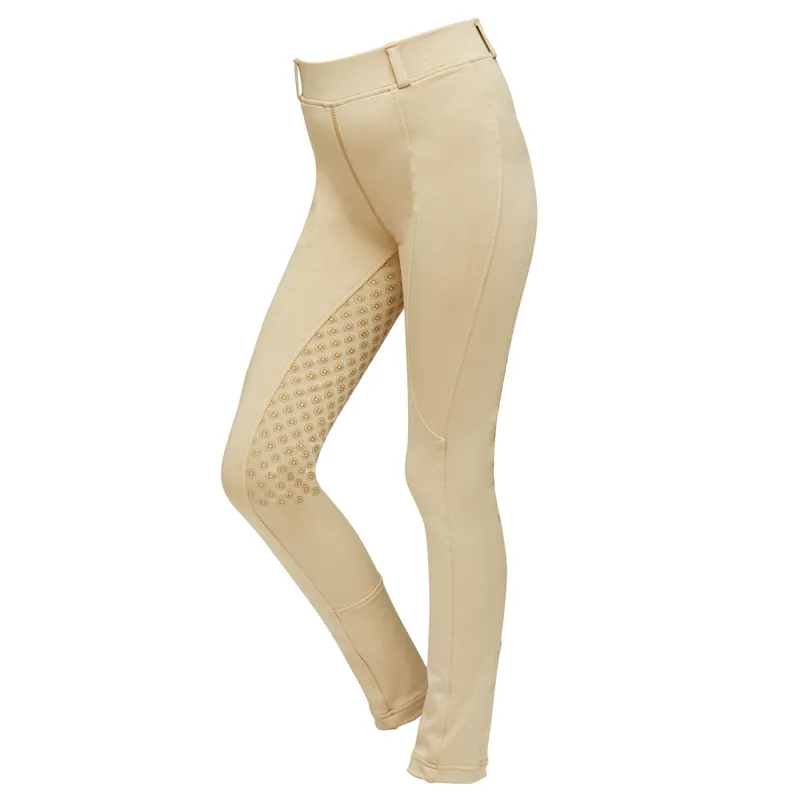 Dublin Performance Cool-It Gel Childrens Riding Tights - Beige