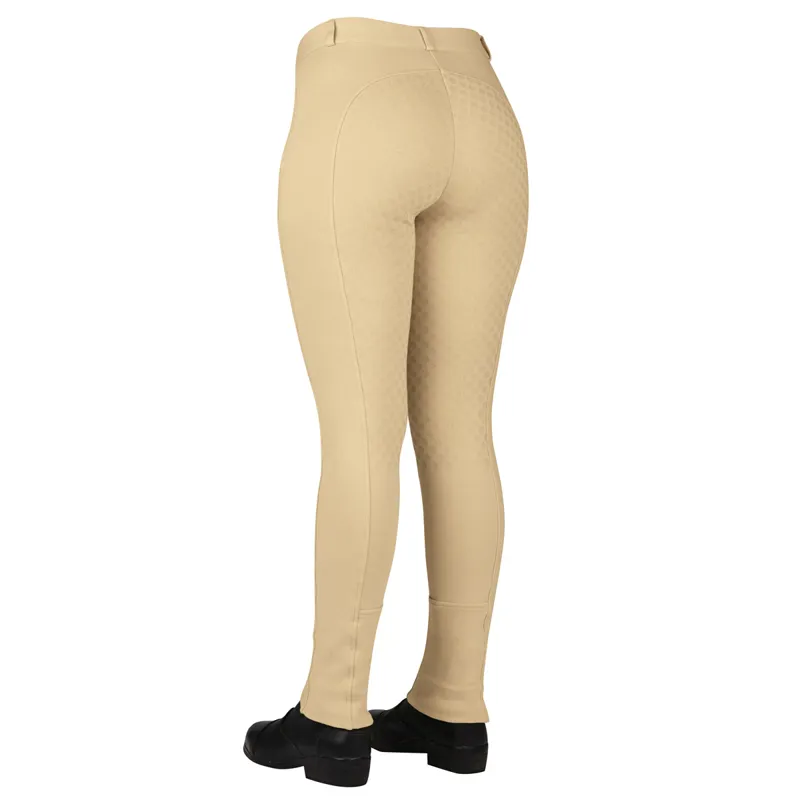 Dublin Supa-Fit Gel Full Seat Ladies Jodhpurs - Beige-1