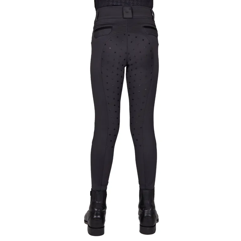 QHP Fayen Full Grip Junior Breeches - Ash-5