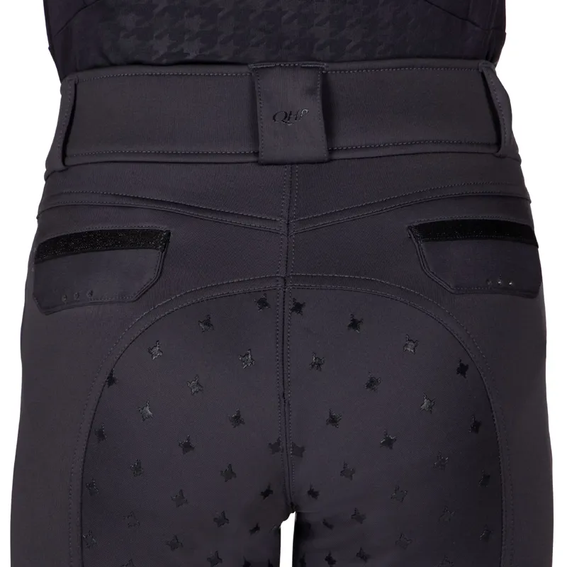 QHP Fayen Full Grip Junior Breeches - Ash-6