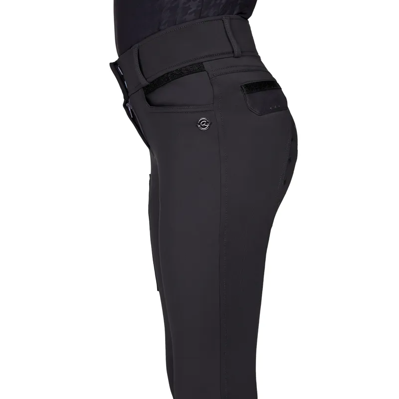QHP Fayen Full Grip Junior Breeches - Ash-1