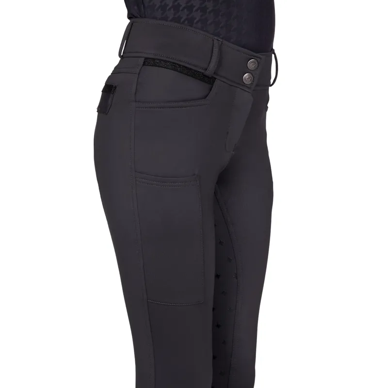 QHP Fayen Full Grip Junior Breeches - Ash-4