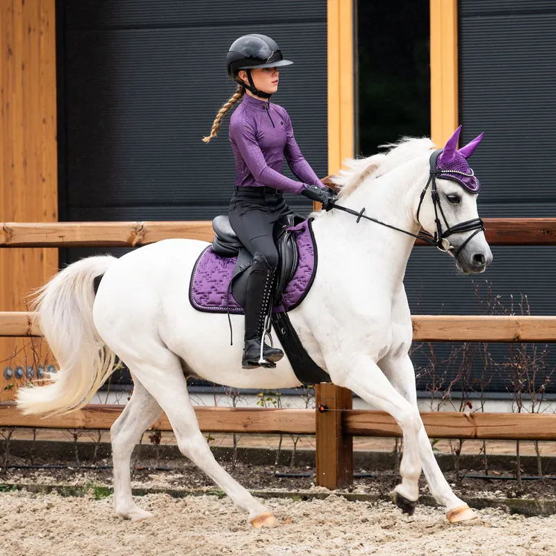 QHP Fayen Full Grip Junior Breeches - Ash-3