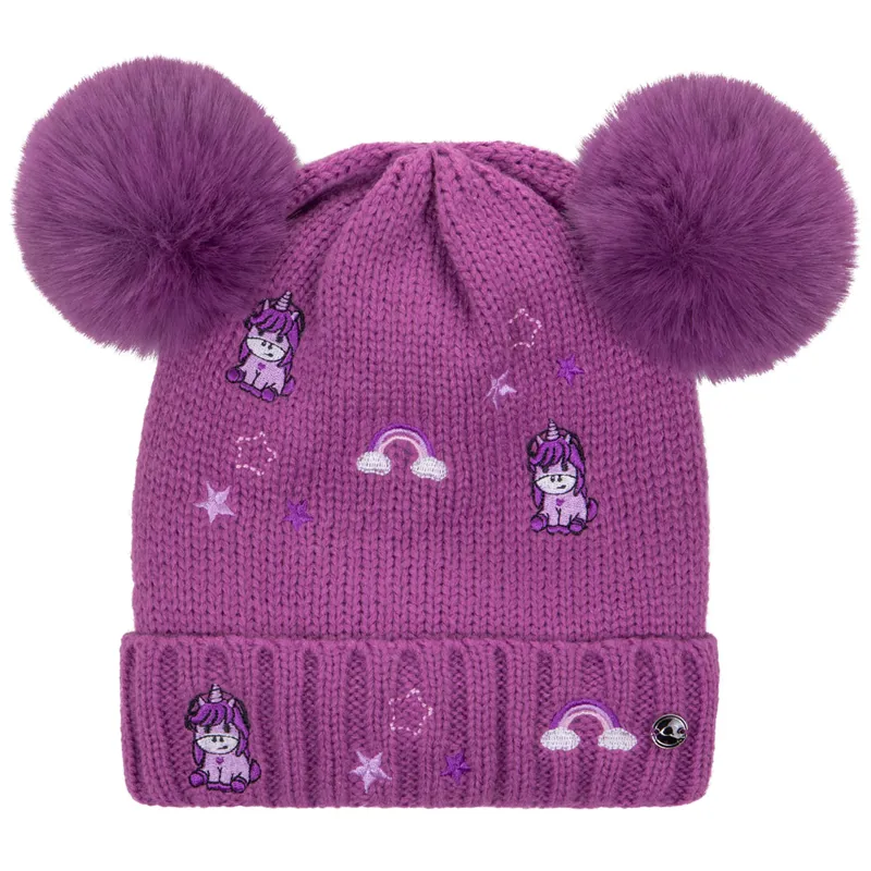QHP Sterrin Junior Beanie Hat - Popping