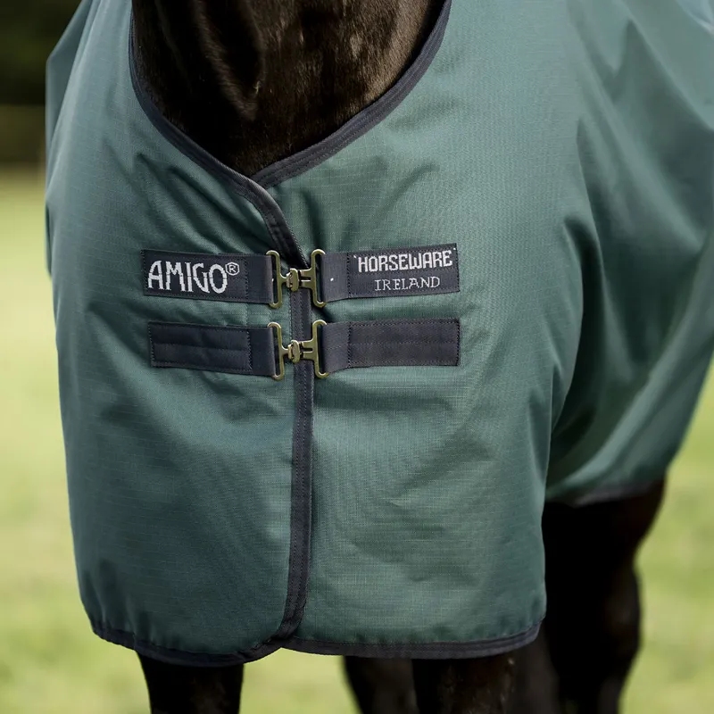 Amigo Ripstop 900D Standard Neck 50g Turnout Rug - Dynasty Green-1