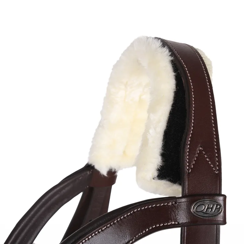 QHP Ontario Bridle with Reins - Brown-2