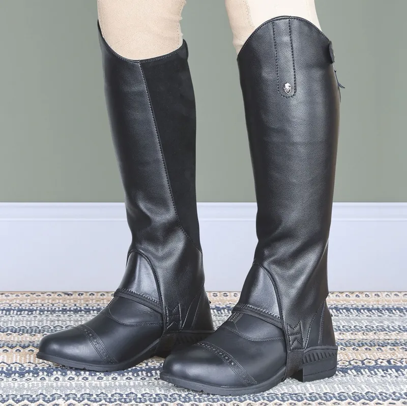 Moretta Synthetic Gaiters without Elastic Panels - Black