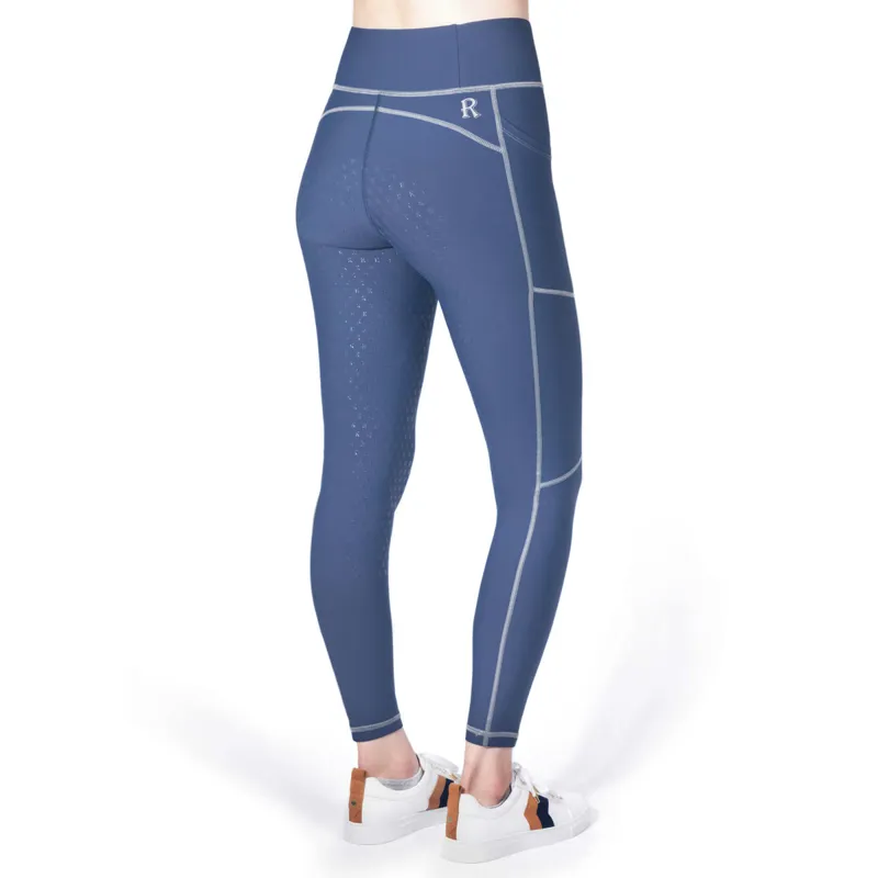 Redpost Adapt Full Grip Womens Riding Tights - Midnight Blue-2