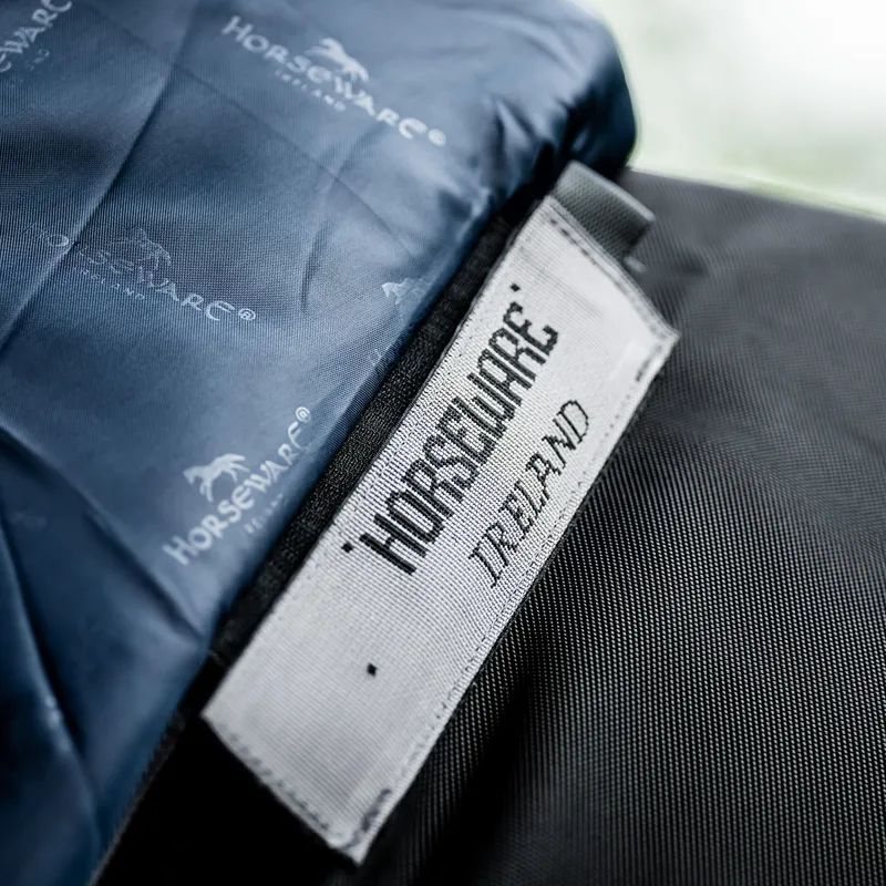 Rambo 1680D Plus 50g Detatchable Neck Turnout Rug - Black/Thunderstorm-6