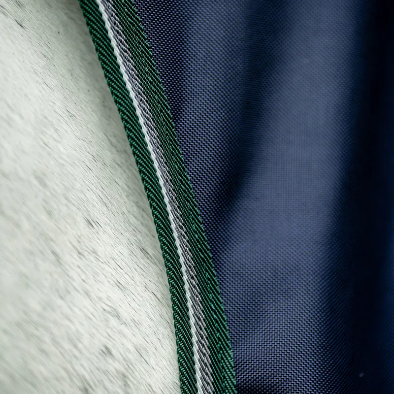 Rambo Wug 0g High Neck Turnout Rug - Navy/Hunter Green-6