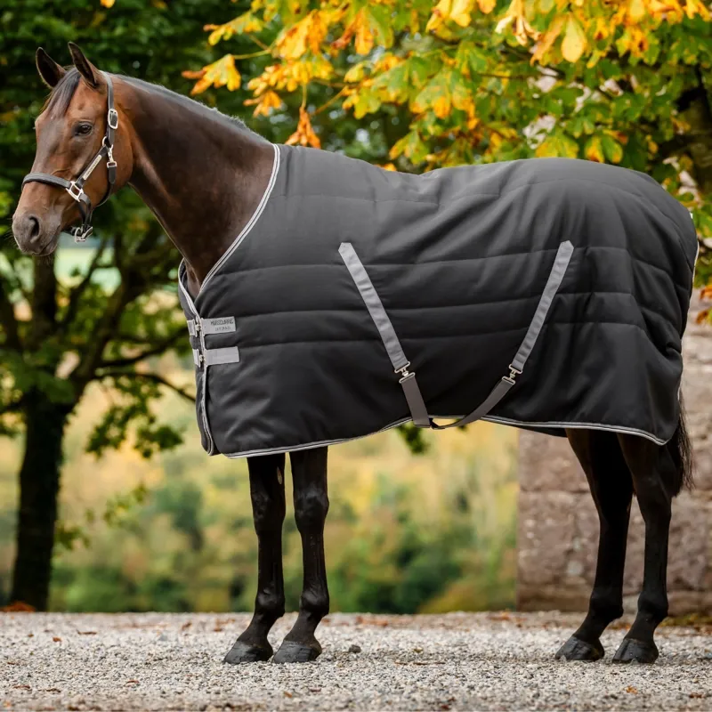 Rambo 100g Stable Rug - Black/Thunderstorm Grey/Silver