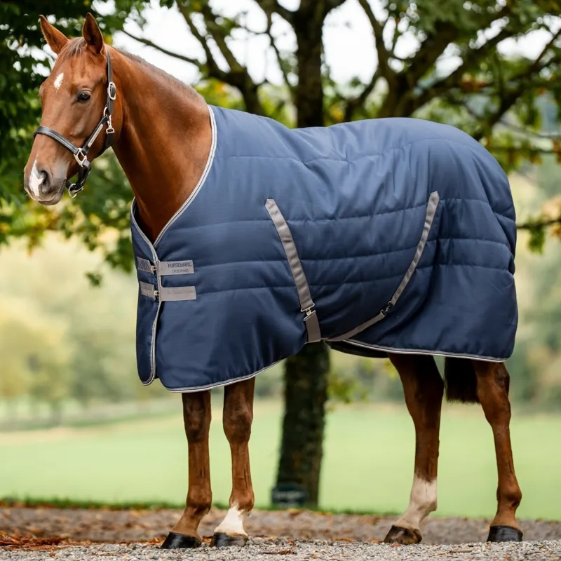 Rambo 100g Stable Rug - Navy/Thunderstorm Grey/Silver