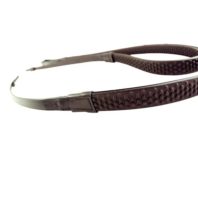Dever Ascot Bio Grip Reins - Brown-3