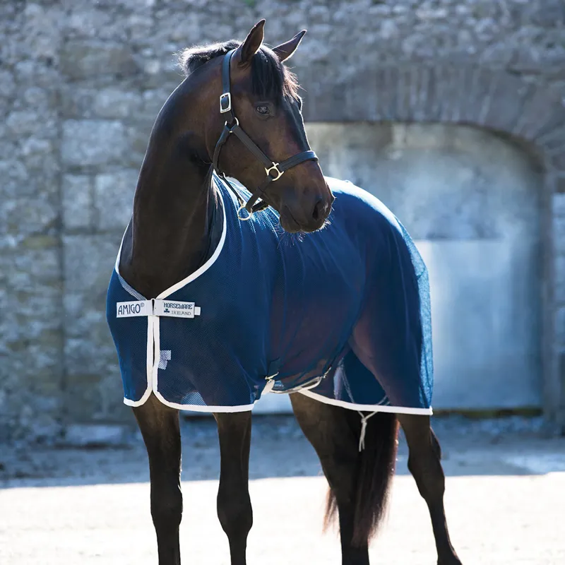 Amigo Net Cooler Rug - Navy/Silver - 7ft0