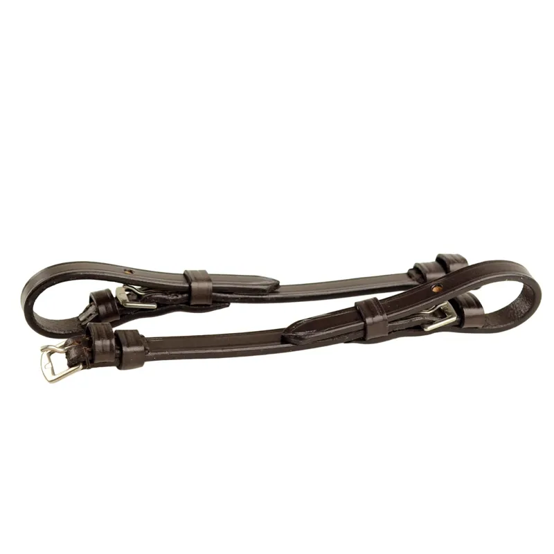 Dever Ascot Buckle Fastening Cheek Pieces - Brown
