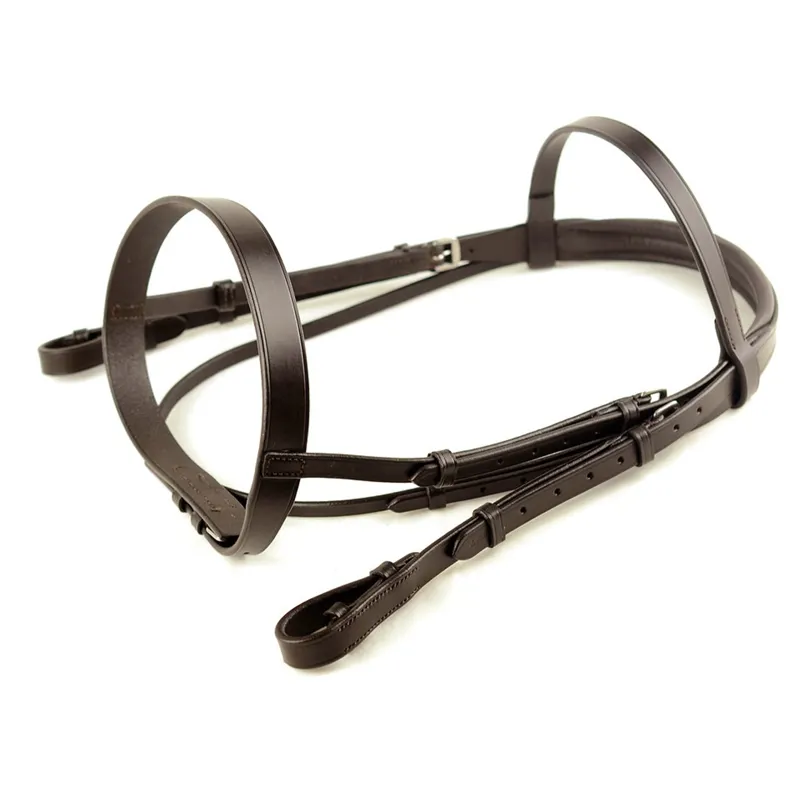 Dever Ascot Comfort Plain Bridle - Brown-1