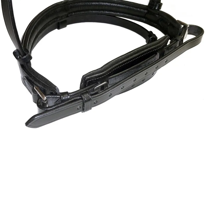 Dever Ascot Comfort Dressage Bridle - Black-2