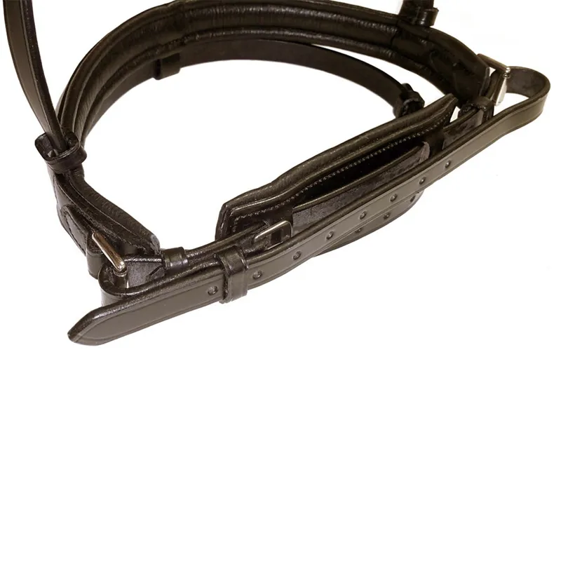 Dever Ascot Comfort Dressage Bridle - Brown-2