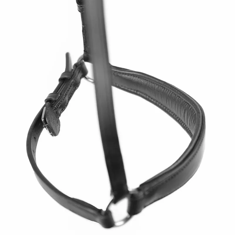 Dever Ascot Padded Drop Noseband - Black-2