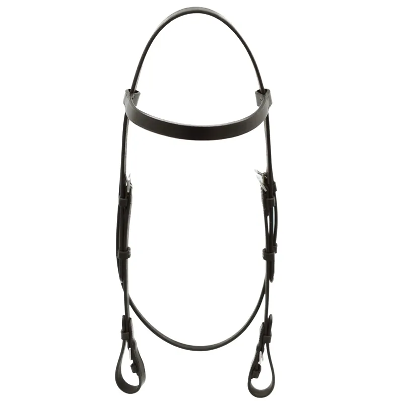 Dever Ascot Plain Race Headstall - Brown