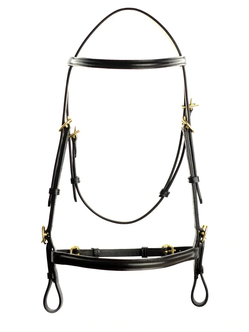 Dever Ascot In Hand Bridle - Black