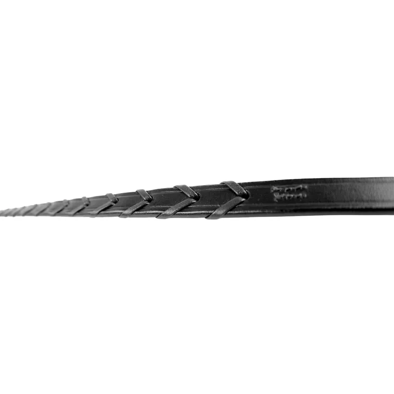 Dever Ascot Laced Reins - Black-1