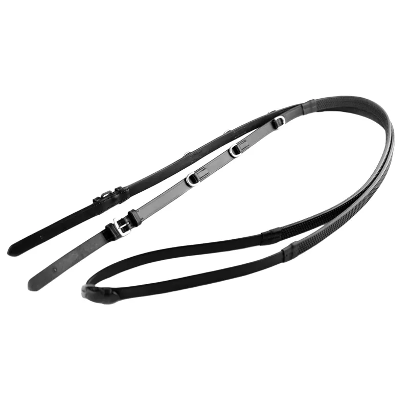 Dever Ascot Market Harborough Reins - Black-2
