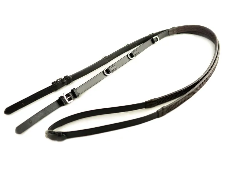 Dever Ascot Market Harborough Reins - Brown-3