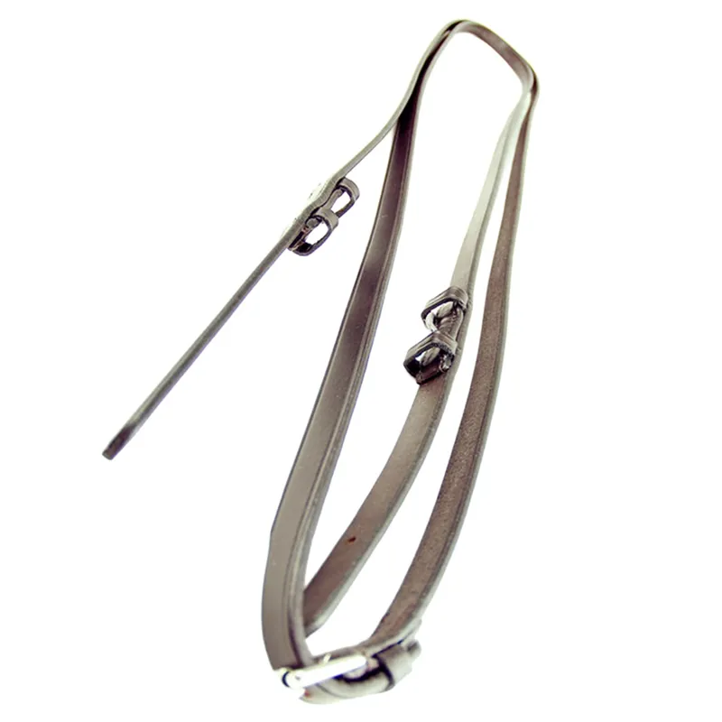 Dever Ascot Polo Buckle End  Plain Reins- Brown