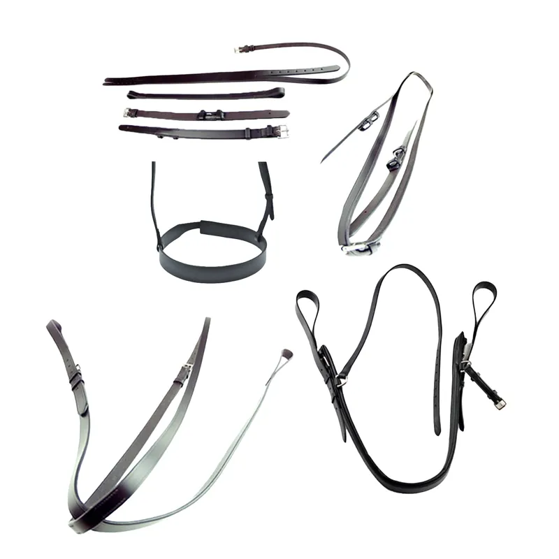 Dever Ascot Leather Polo Set - 7 Piece - Black