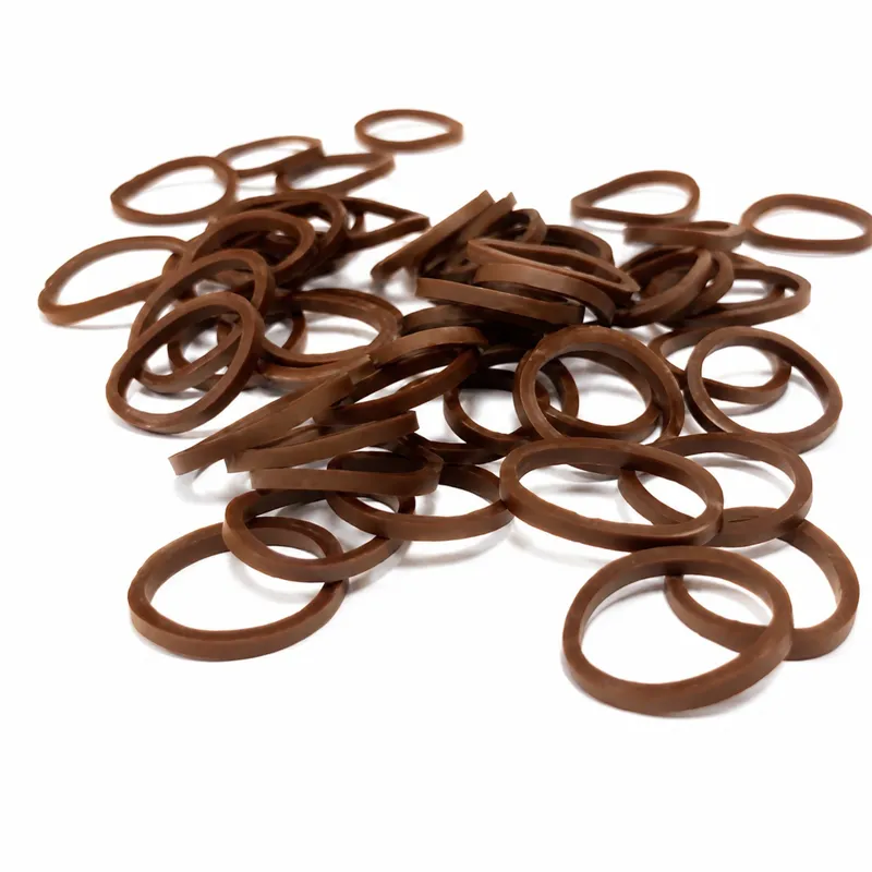 Dever Ascot Rubber Plaiting Bands - Brown-1